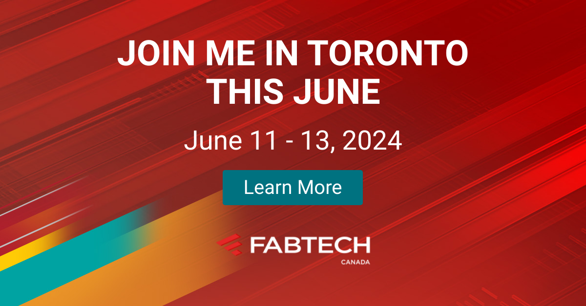 Carta de invitación para Fabtech Canada 2024